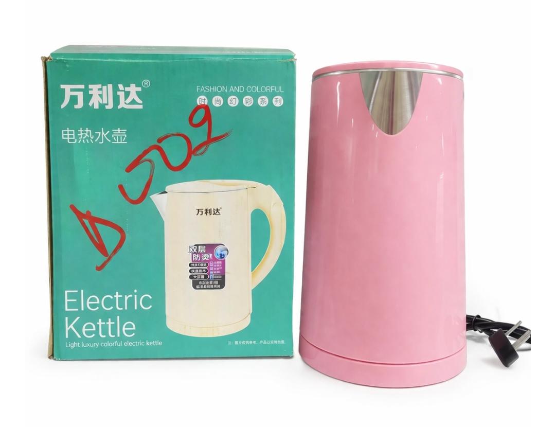 Bouilloire électrique rose pour lait, miel, thé, café et ébullition d’eau