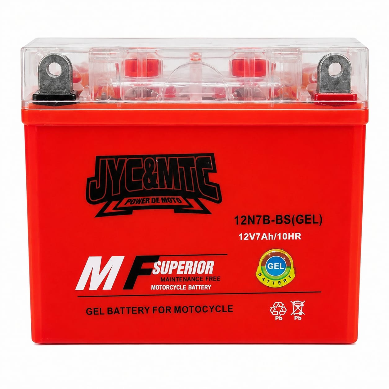 12N76-BS MF de la batterie de moto Moto supérieure de la batterie