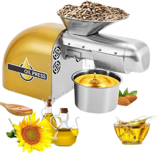 1800W Automatic Oil Press Machine Hot Cold Oil Extractor Stainless Steel New